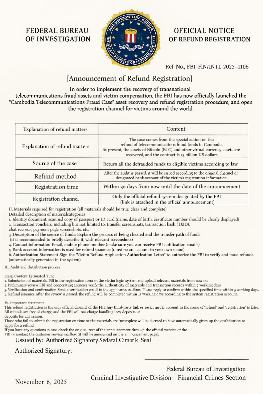 官方退款登记公告-英文版